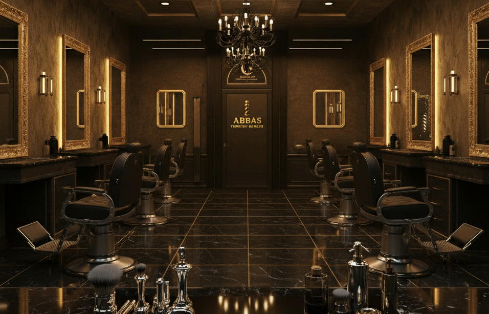Abbas Turkish Barber interior - premium grooming space in Dublin